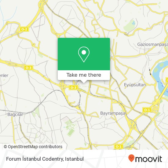Forum İstanbul Codentry map