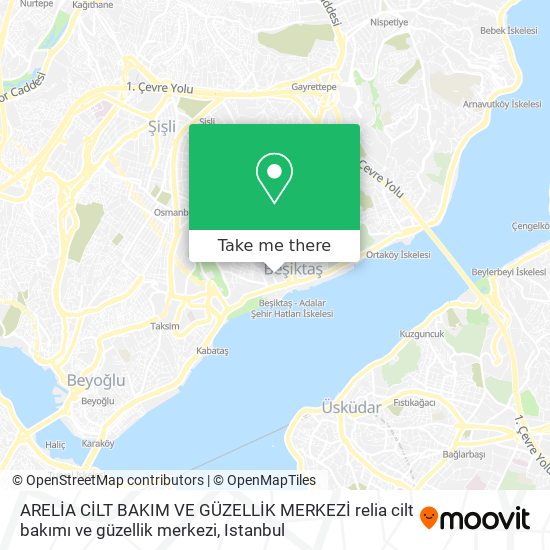 ARELİA CİLT BAKIM VE GÜZELLİK MERKEZİ relia cilt bakımı ve güzellik merkezi map