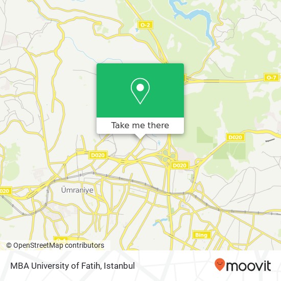 MBA University of Fatih map