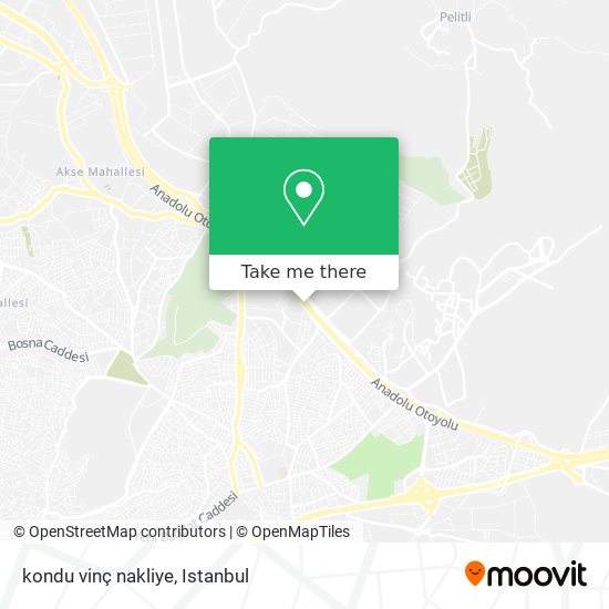 kondu vinç nakliye map