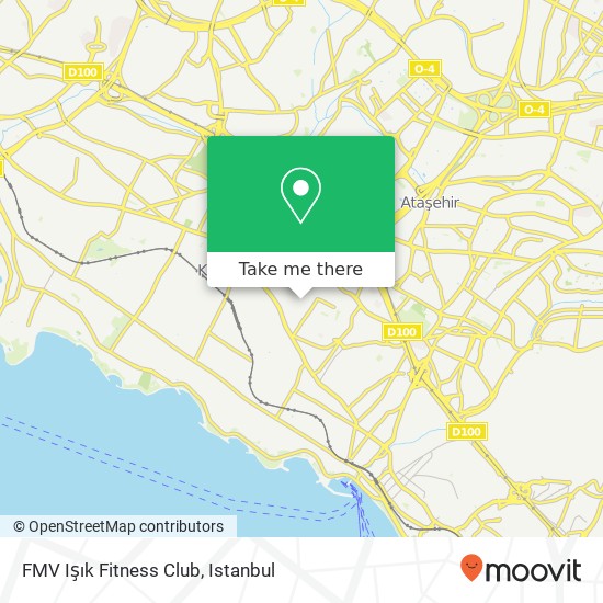 FMV Işık Fitness Club map