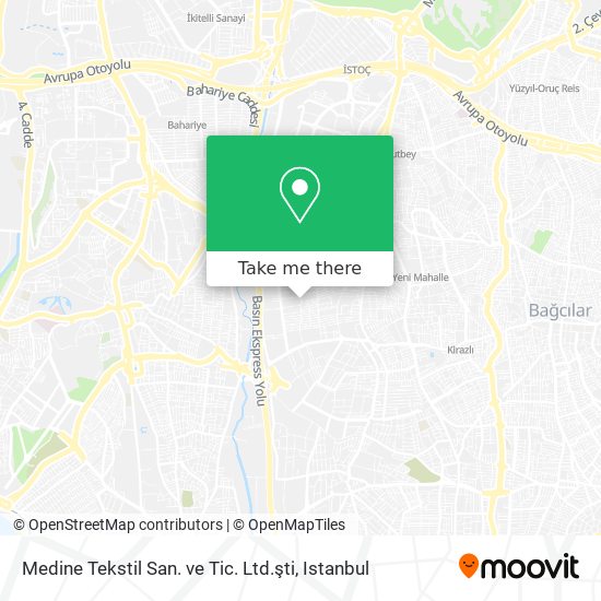 Medine Tekstil San. ve Tic. Ltd.şti map