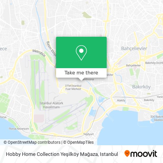 Hobby Home Collection Yeşilköy Mağaza map