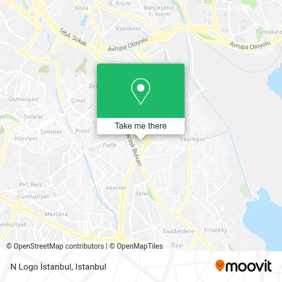N Logo İstanbul map