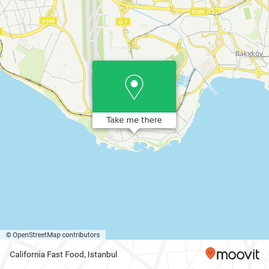 California Fast Food map
