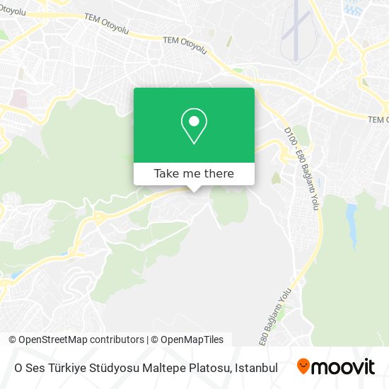 O Ses Türkiye Stüdyosu Maltepe Platosu map