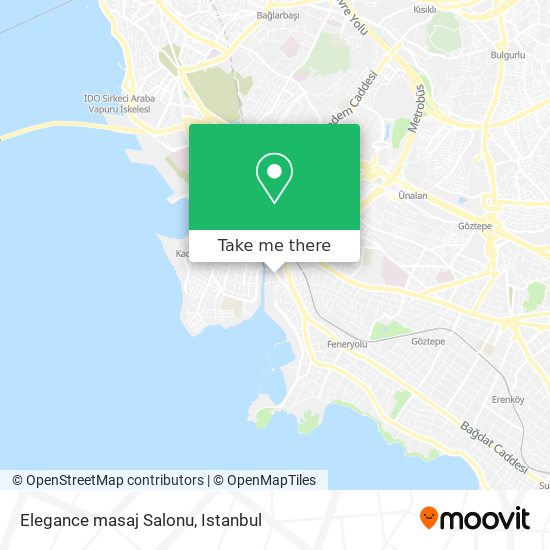 how to get to elegance masaj salonu in kadikoy by bus cable car train or metro