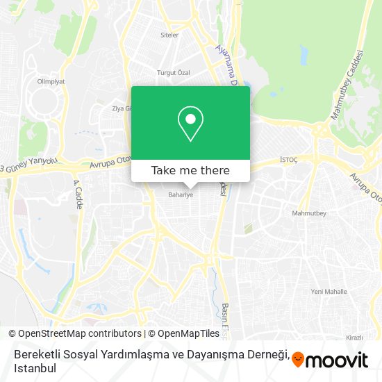 Bereketli Sosyal Yardımlaşma ve Dayanışma Derneği map