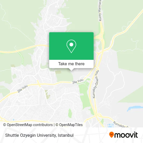 Shuttle Ozyegin University map