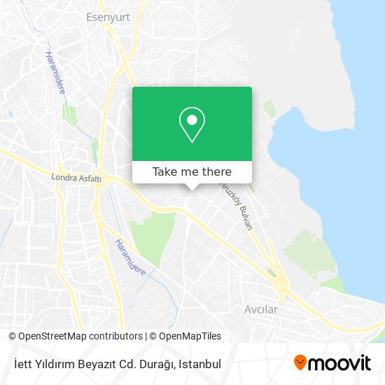 İett Yıldırım Beyazıt Cd. Durağı map