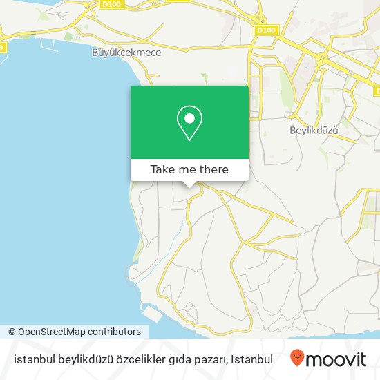 istanbul beylikdüzü özcelikler gıda pazarı map