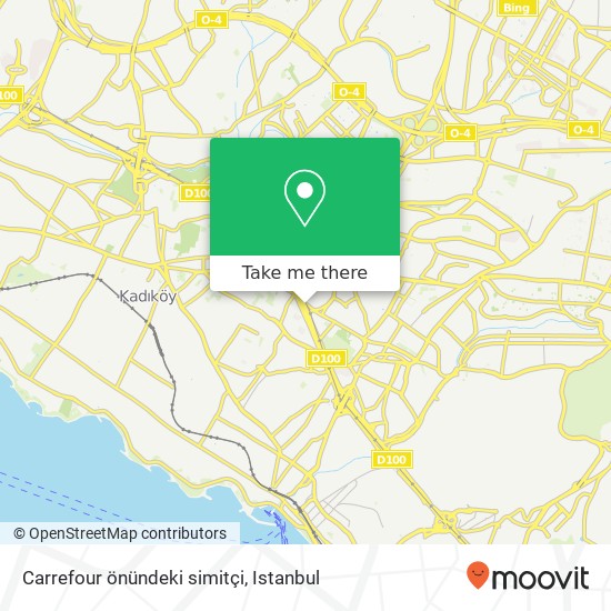 Carrefour önündeki simitçi map