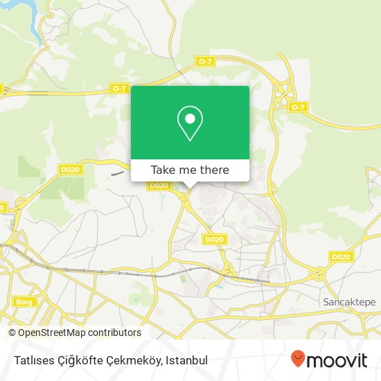 Tatlıses Çiğköfte Çekmeköy map