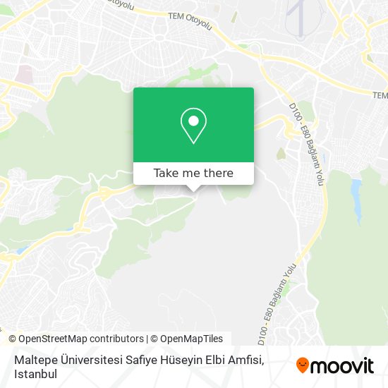 Maltepe Üniversitesi Safiye Hüseyin Elbi Amfisi map