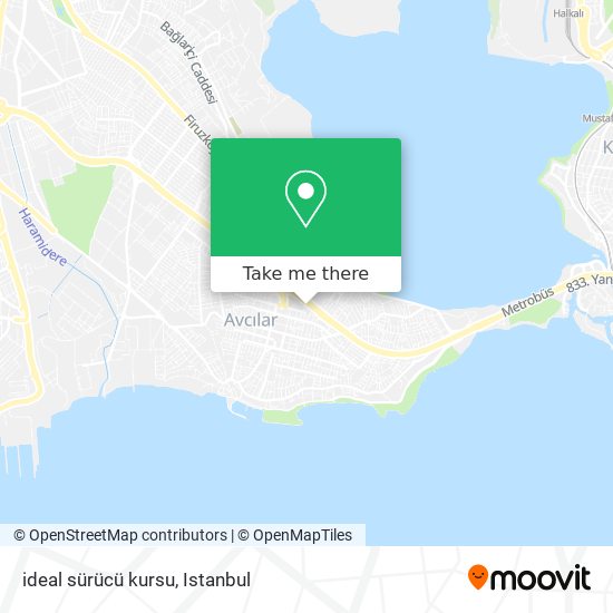 ideal sürücü kursu map