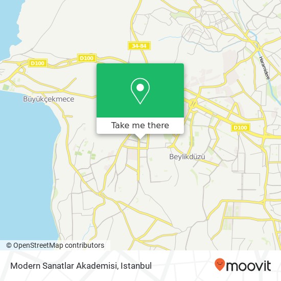 Modern Sanatlar Akademisi map