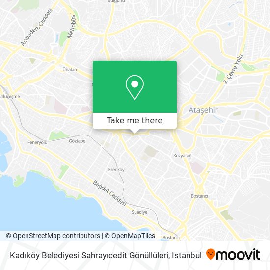 Kadıköy Belediyesi Sahrayıcedit Gönüllüleri map