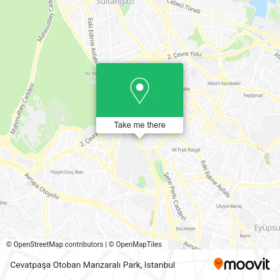 Cevatpaşa Otoban Manzaralı Park map