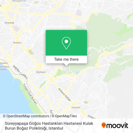 Süreyyapaşa Göğüs Hastalıkları Hastanesi Kulak Burun Boğaz Polikliniği map