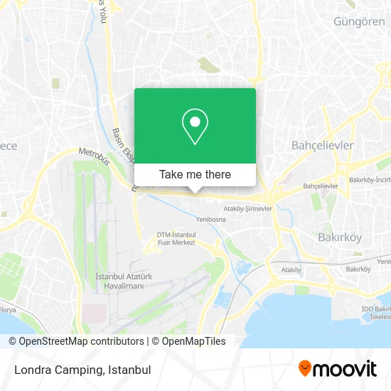 Londra Camping map