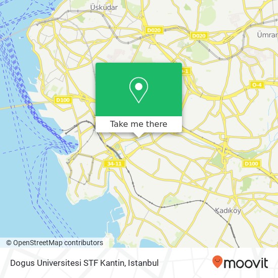 Dogus Universitesi STF Kantin map