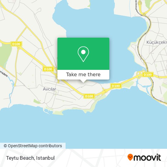 Teytu Beach map