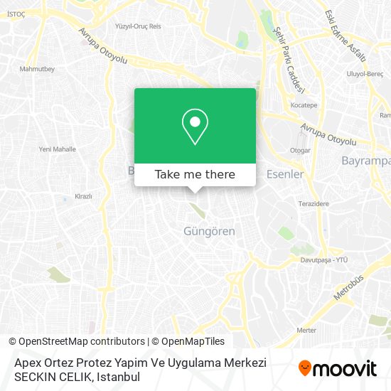 Apex Ortez Protez Yapim Ve Uygulama Merkezi SECKIN CELIK map