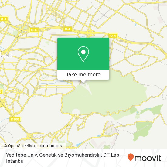 Yeditepe Univ. Genetik ve Biyomuhendislik DT Lab. map