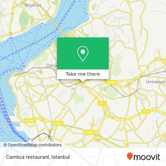 Camlıca restaurant map