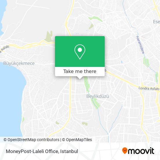 MoneyPost-Laleli Office map