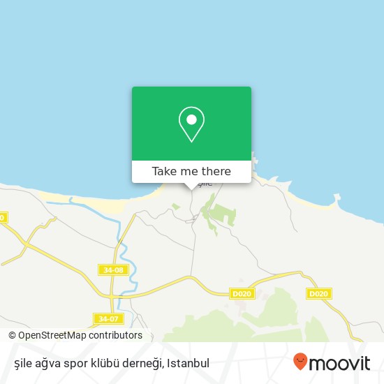 şile ağva spor klübü derneği map