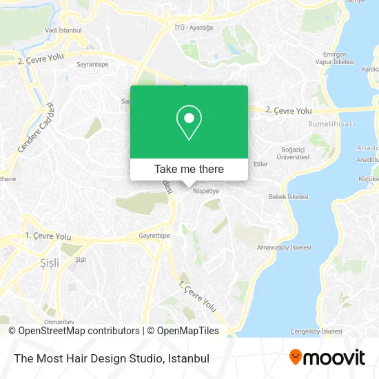 The Most Hair Design Studio map