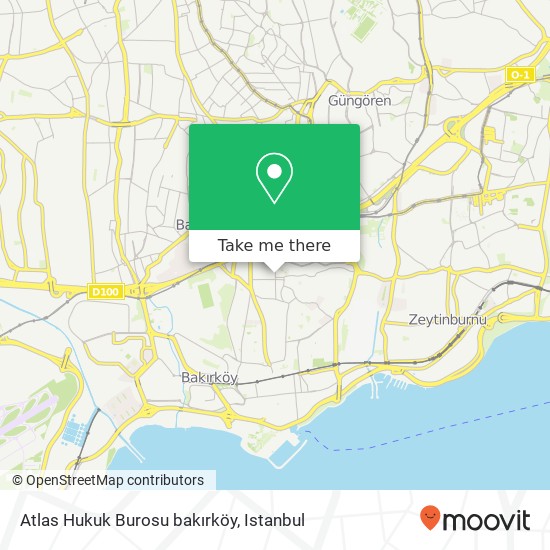 Atlas Hukuk Burosu bakırköy map