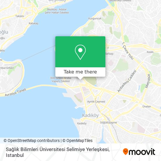 Sağlık Bilimleri Üniversitesi Selimiye Yerleşkesi map