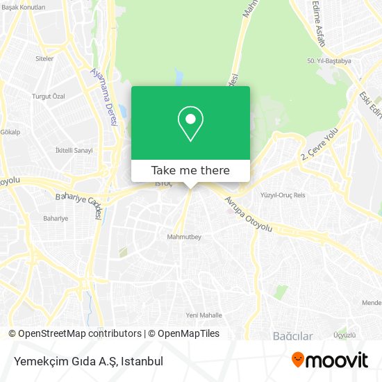 Yemekçim Gıda A.Ş map