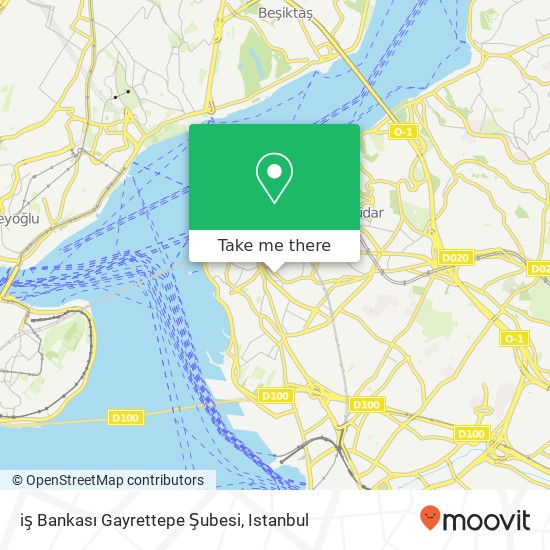 iş Bankası Gayrettepe Şubesi map