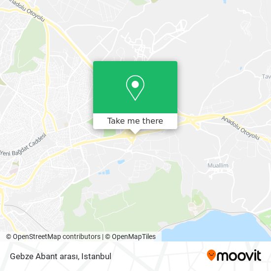 Gebze Abant arası map