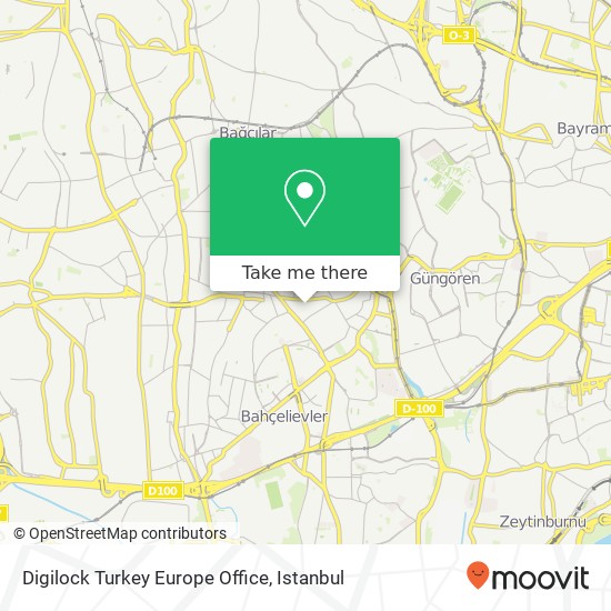 Digilock Turkey Europe Office map
