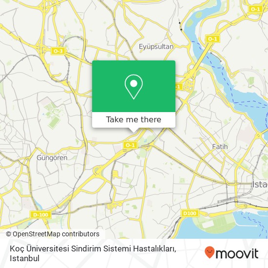 Koç Üniversitesi Sindirim Sistemi Hastalıkları map