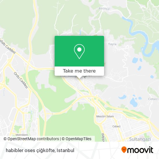 habibler oses çiğköfte map