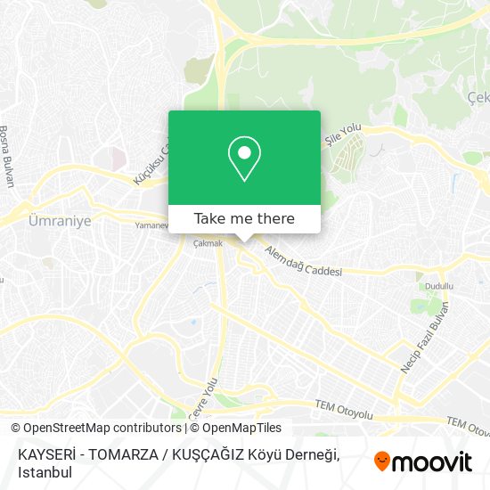KAYSERİ - TOMARZA / KUŞÇAĞIZ Köyü Derneği map