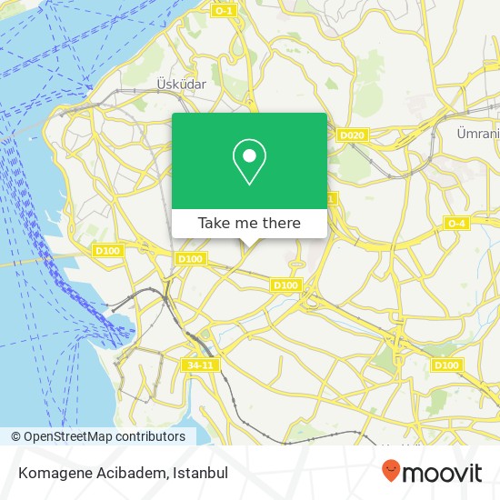 Komagene Acibadem map