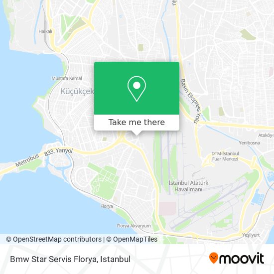 Bmw Star Servis Florya map