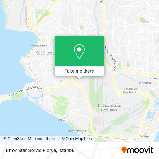Bmw Star Servis Florya map