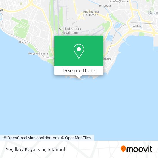 Yeşilköy Kayalıklar map