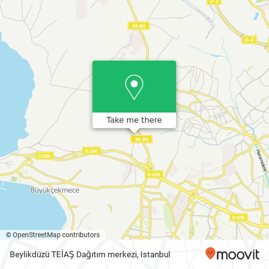 Beylikdüzü TEİAŞ Dağıtım merkezi map