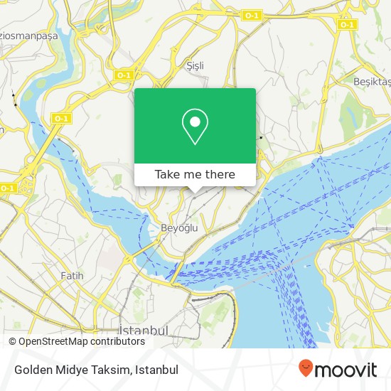 Golden Midye Taksim map