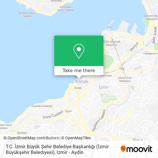 T.C. İzmir Büyük Şehir Belediye Başkanlığı (İzmir Büyükşehir Belediyesi) map