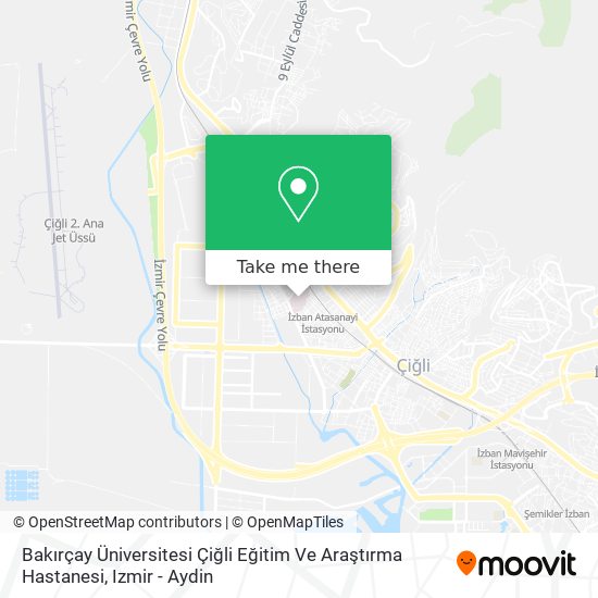 Bakırçay Üniversitesi Çiğli Eğitim Ve Araştırma Hastanesi map