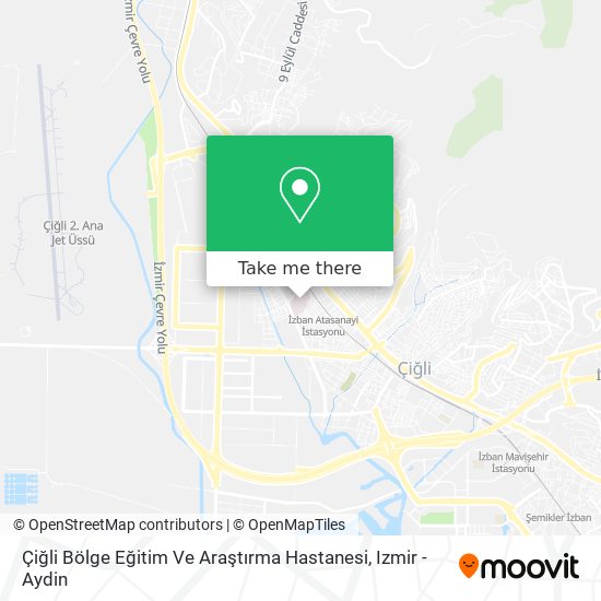 Çiğli Bölge Eğitim Ve Araştırma Hastanesi map
